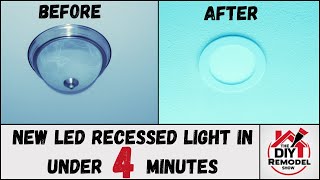 Replace Your Old 'Boob Light' with a Modern LED Flush Mount | DIY Lighting Upgrade