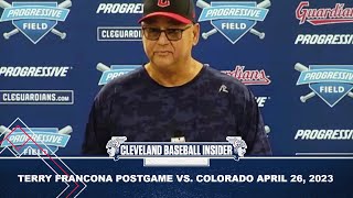 Terry Francona Talks About Tanner Bibee's Debut