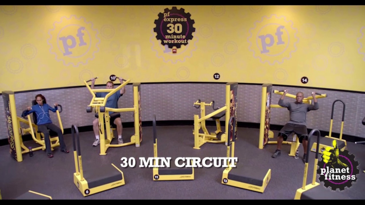 30 Minute Express Workout At Planet Fitness - WorkoutWalls