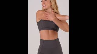 Ju Mamute - GRAFITE SHORT RECORTE + TOP CROPPED