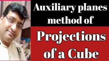 Auxiliary planes method of projections of solids (part 3) by Dr. Ajay Verma