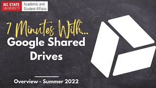 Google Shared Drive Overview