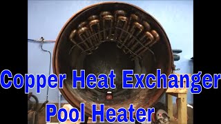 Copper Heat Exchanger In Barrel Wood Stove To Heat Pool