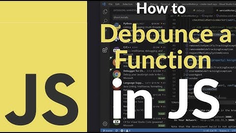 How to Debounce a Function in JavaScript | Improve Performance by Limiting Function Execution Freq.