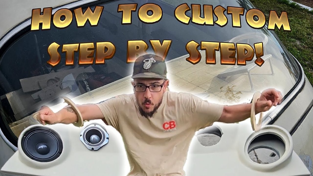 How to make a fiberglass speaker deck step by step! - YouTube