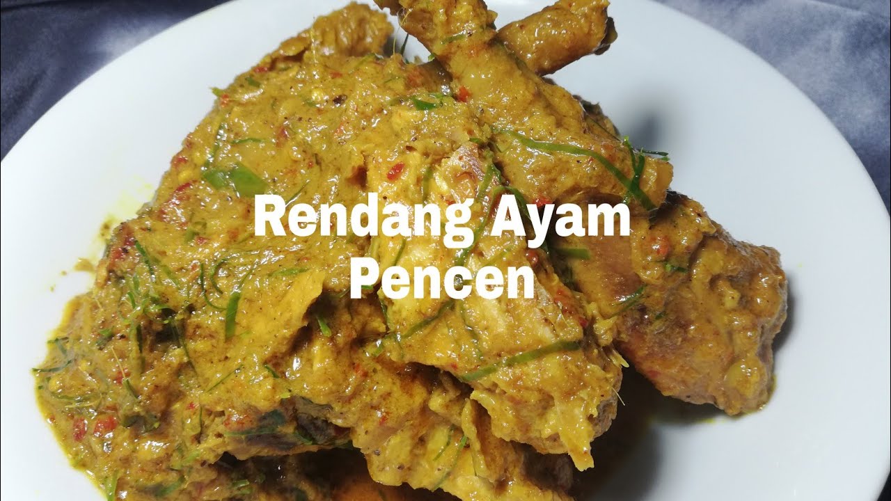 Rendang Ayam Pencen Hari Raya - YouTube