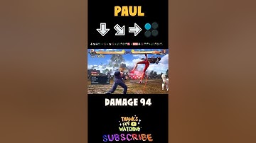 Paul Combo Guide Tekken8 I Tekken8 Paul Combo I Paul wall carry combo Tekken8#Paul#Tekken8#combo
