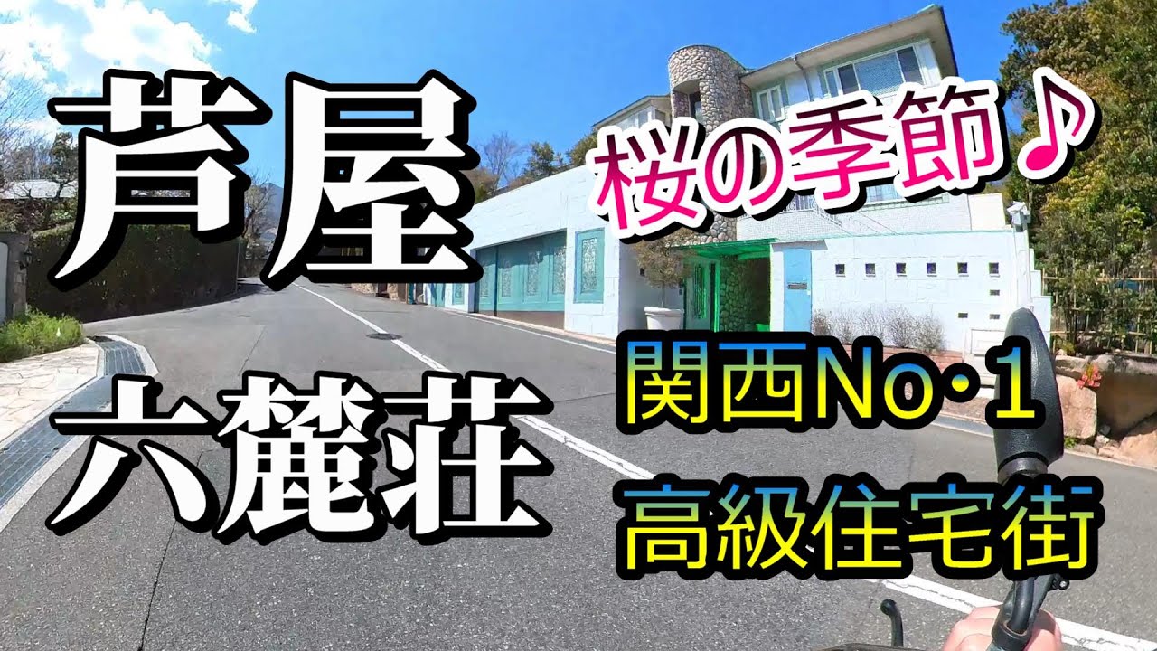 【4K車載動画】桜の季節♪関西No.1高級住宅街 芦屋・六麓荘 JR芦屋駅【JAPAN DRIVING HYOGO Ashiya Nishinomiya CITY】