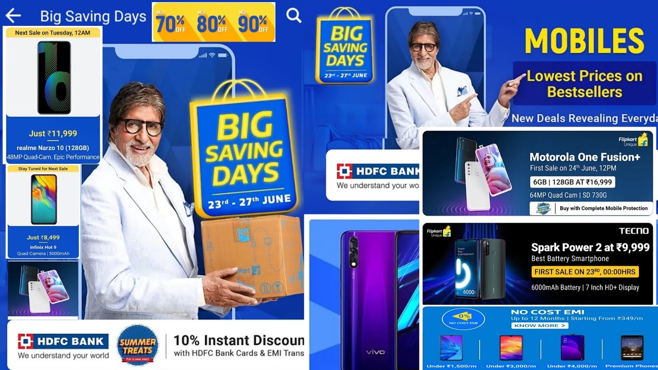 Flipkart New Sale"BIG SAVING DAYS"//Best Sale After Lockdown