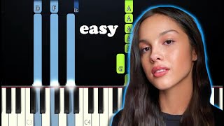 Olivia Rodrigo - Vampire (EASY BEGINNER Piano Tutorial)
