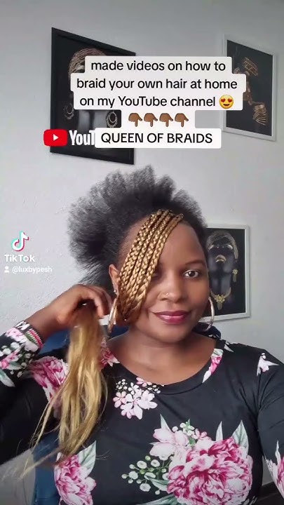  LEARN HOW TO BRAID YOUR OWN HAIR AT HOME. #beauty #braids #hair - YouTube
