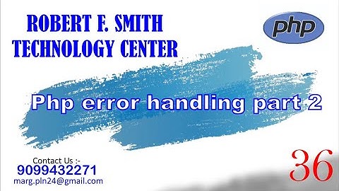php  error handling part 2