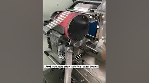 JY033 U-shape straw packing machine (paper and PP straws)