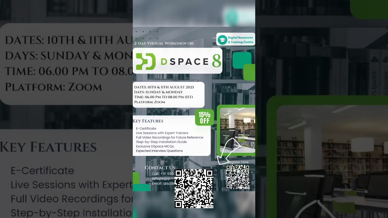 DSpace Workshop 10-11 August 2025 