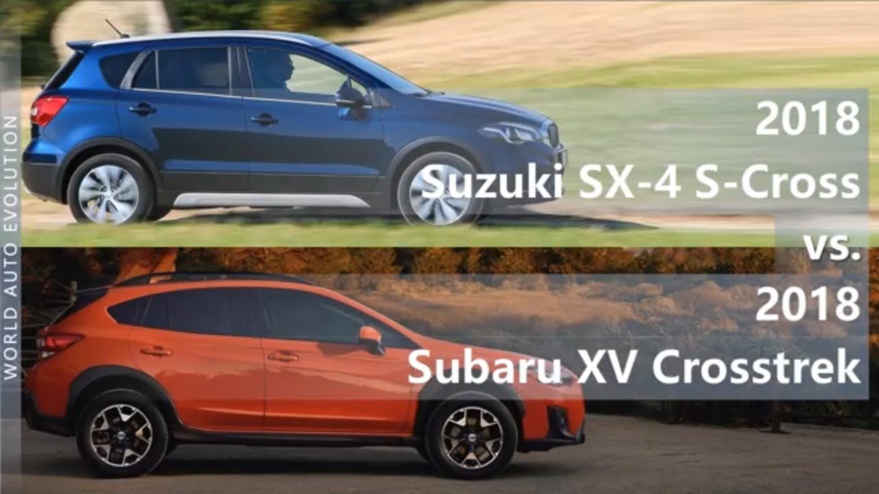 2018 Suzuki SX4 SCross vs 2018 Subaru XV Crosstrek (technical