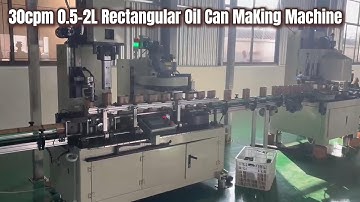 Automatic Oil Metal Container Rectangular Tin Can Making Manufacturing Line