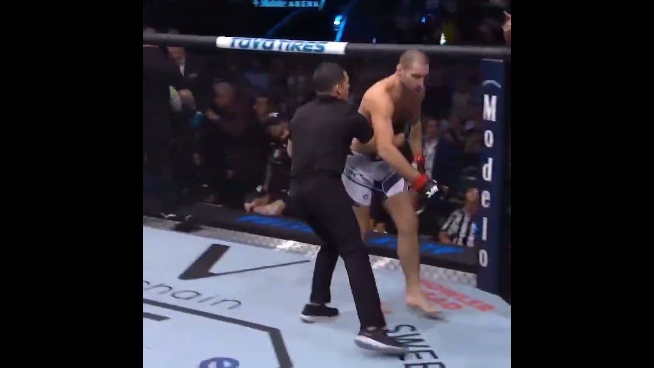 brutal ;alex poatan nocauteia  strickland e choca o mundo