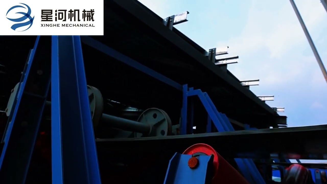 comb type conveyor idler roller self cleaning system for bulk material transport