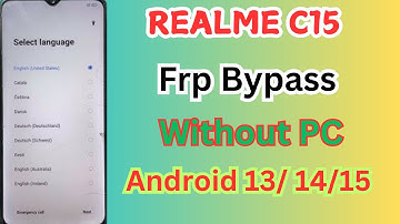Realme C15 Frp Bypass | Realme C15 Frp Bypass 2025 | Realme C15 Google Account Remove