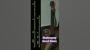 Thumbnail of Shaboozey - Good News Guitar Chords cover #shorts