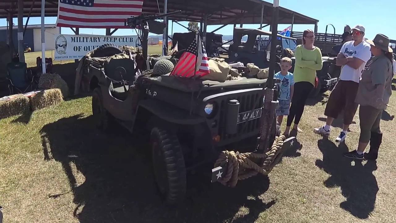 Military Jeep Club of Queensland display at Brisbane Valley Airshow
