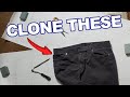 CREATE THE PERFECT JEAN PANT PATTERN BY CLONING AN OLD PAIR OF JEANS