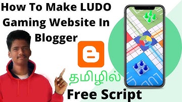 How To Make LUDO Gaming Website In Blogger | Game Website | In Tamil #Gopiblogtech #Blogger