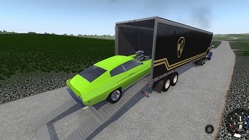 trying to re create the knight rider scene when he is loading his car in the semi truck