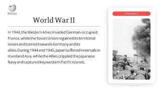 World War II Wikipedia by Comovid AI platform