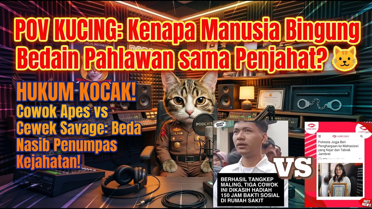 LOGIKA MANUSIA EROR⁉️ Nangkep Maling Dihukum, Nabrak Jambret Dikasih Piala‼️ 🏆😿