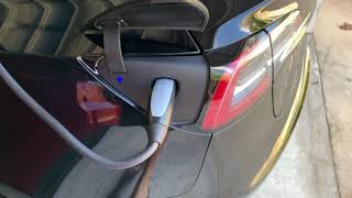 Tesla Model 3 Mobile Charger Retractable Setup