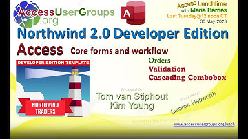 AL: Northwind 2 Microsoft Access Developer template, start with Orders, Tom van Stiphout, Kim Young