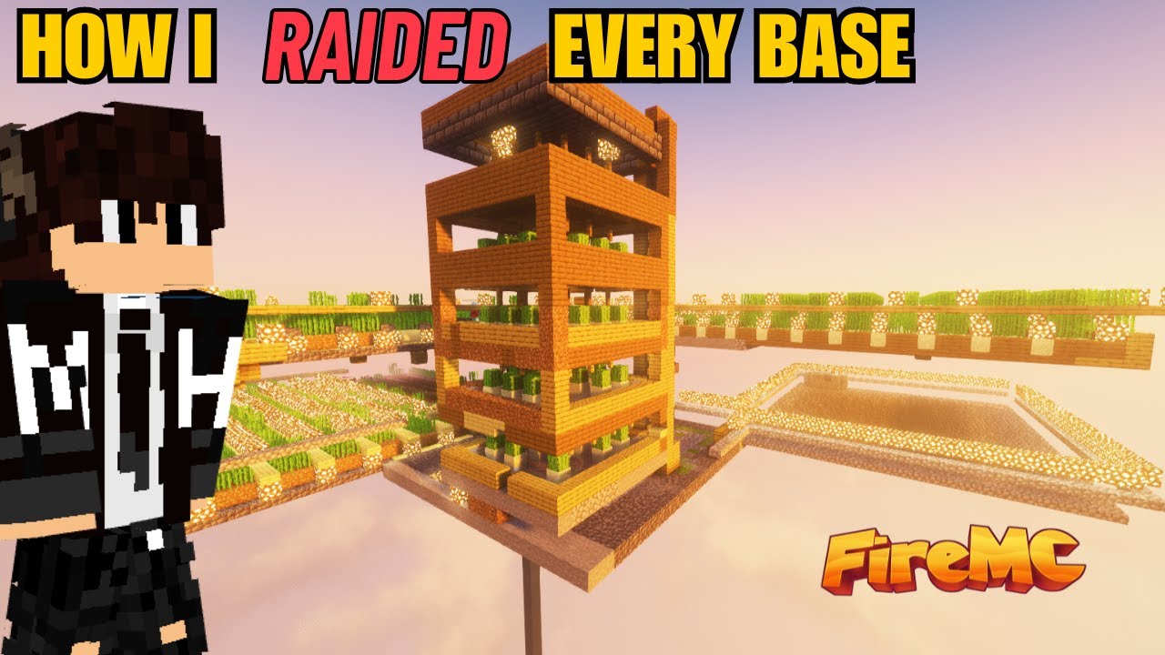 HOW I RAIDED EVERY BASE IN FIRE MC SERVER @PSD1 - YouTube