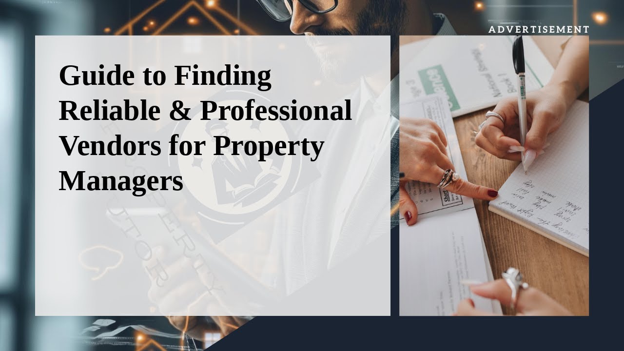 🔍💼 Guide to Finding Reliable & Professional Vendors for Property Managers