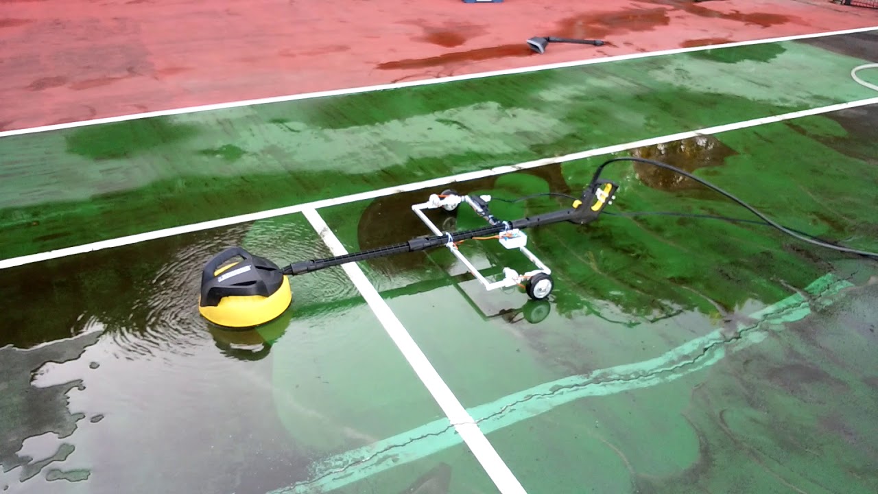 Tennis court cleaner robot YouTube