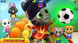 Talking Tom Gold Run Lunar New Year Football - Angela vs Ginger vs Tom - Full Screen