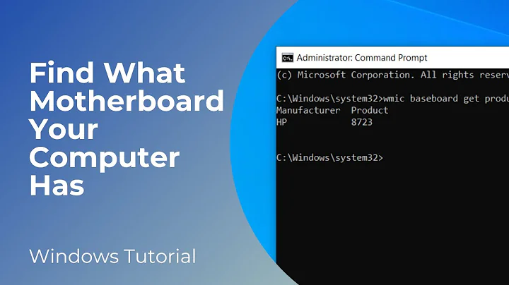 How To Find The Model of Your Motherboard in Windows 10