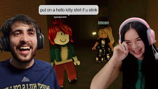 bullying kids on roblox (my sister)