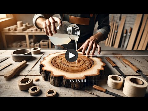 Como hacer una mesa de rodaja de resina epoxi !!!!