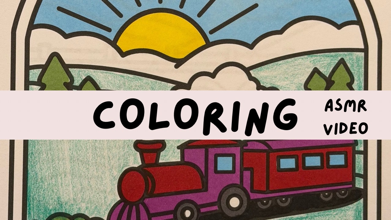 Color with me (ASMR) a new page from Lola Rue coloring book 📚 #asmr  #coloringbook
