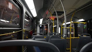 NJ Transit: On-Board 2021 New Flyer XD60 #20890 156 to New York through the Lincoln Tunnel
