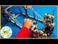 LEGO PIRATE ROLLER COASTER! Fun Toy Trains and Toy Cars