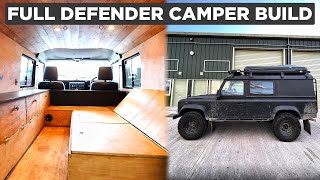 Land Rover Defender 110  Camper build (START TO FINISH)