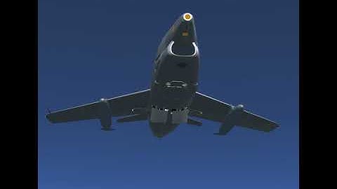 Flightgear FIAT G91-R1B  Airbrake test
