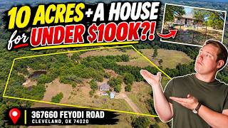 10 ACRES + A HOUSE FOR UNDER $100,000! | Cleveland, Oklahoma