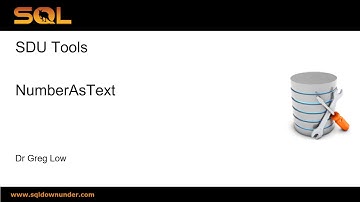 SDU Tools 81  Number As Text in T-SQL