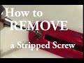 Trick: Removing a stripped screw