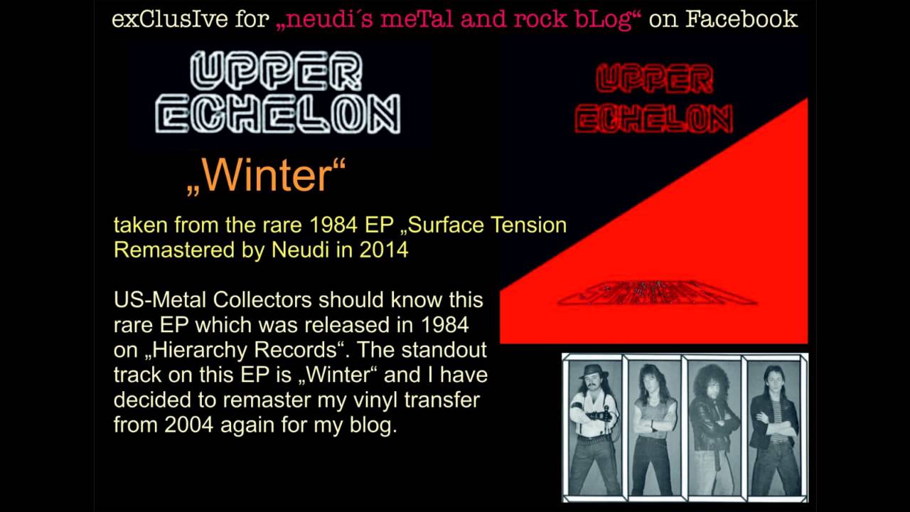 Guarda UPPER ECHELON - Winter - Rare US-Metal, exclusive 2014 remaster su YouTube Guarda UPPER ECHELON - Winter - Rare US-Metal, exclusive 2014 remaster su YouTube