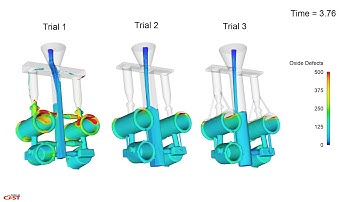 Investment casting filling simulation FLOW-3D CAST