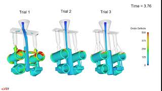 Investment casting filling simulation FLOW-3D CAST